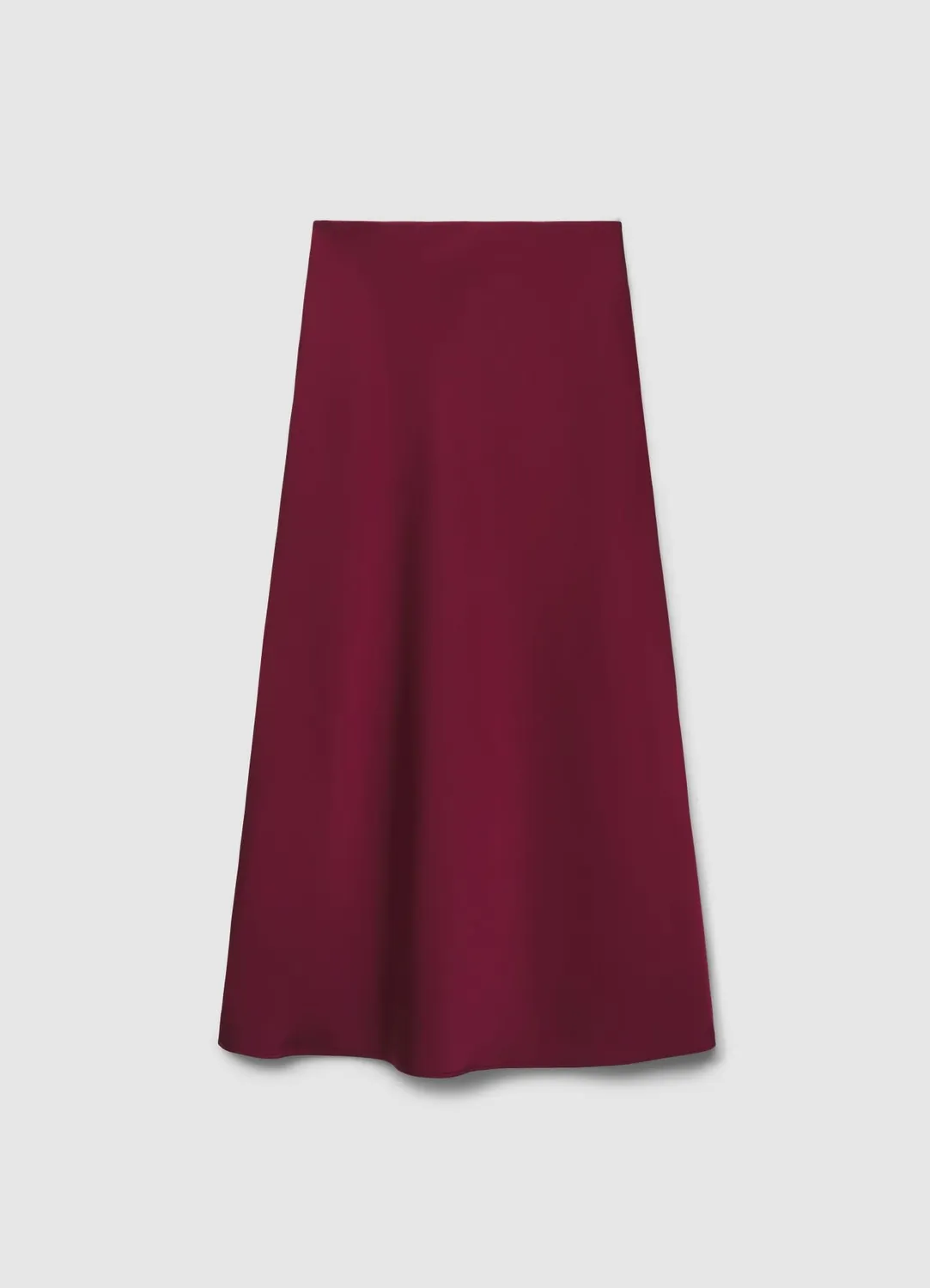 Calliope jupe midi satinée femme taille élastique