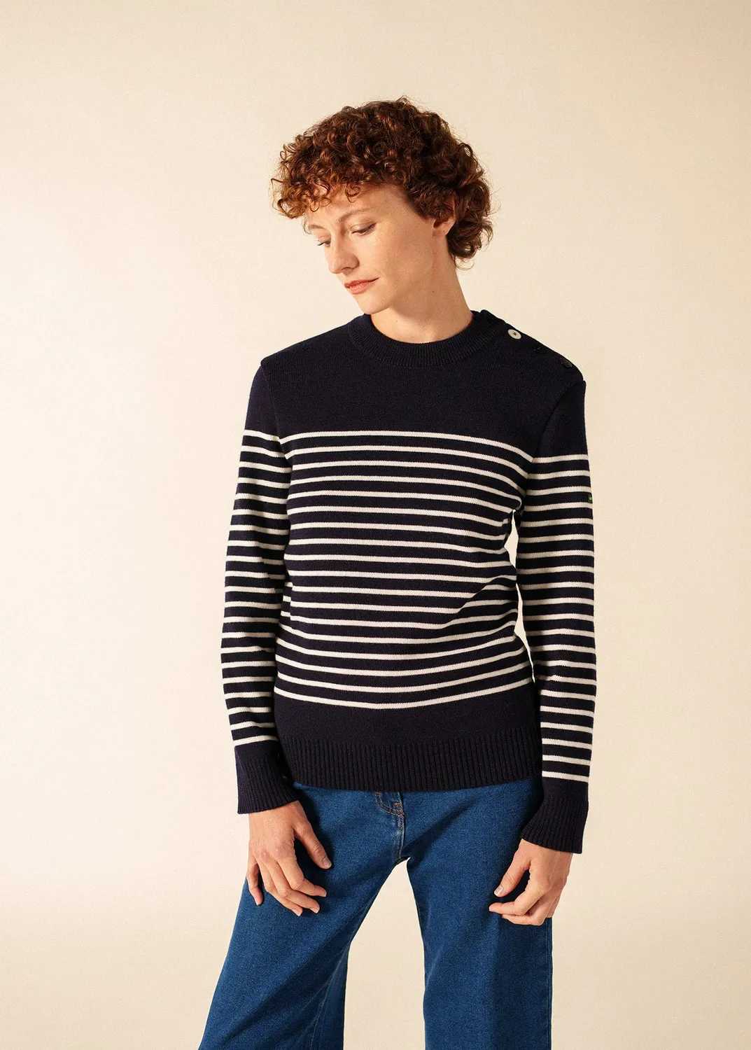 Saint James Binic pull marin phosphorescent marine