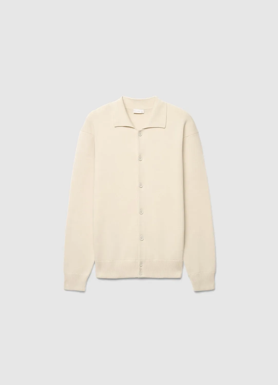 Calliope Cardigan col chemise homme boutons uni