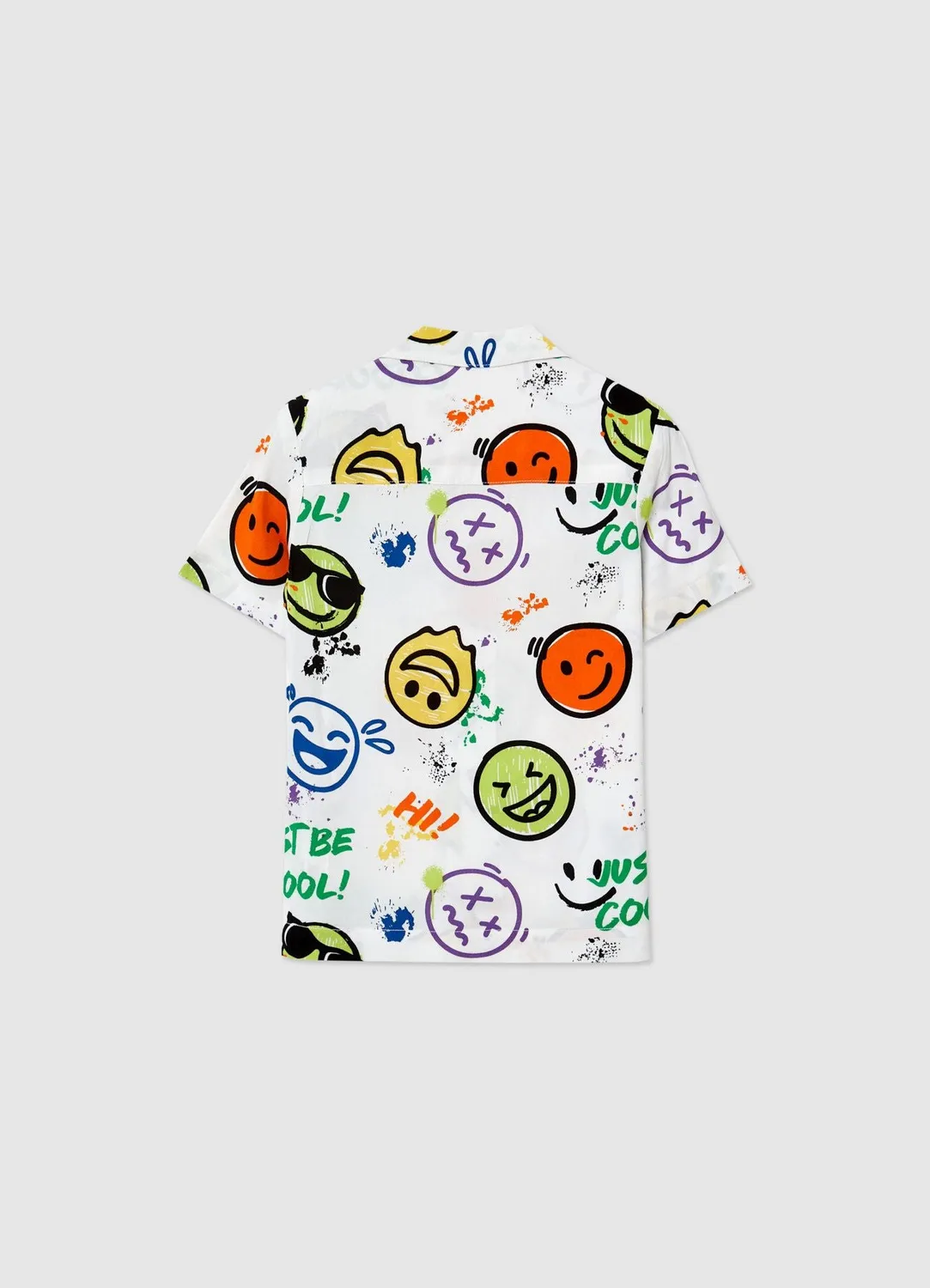 Calliope chemise garçon smileys manches courtes