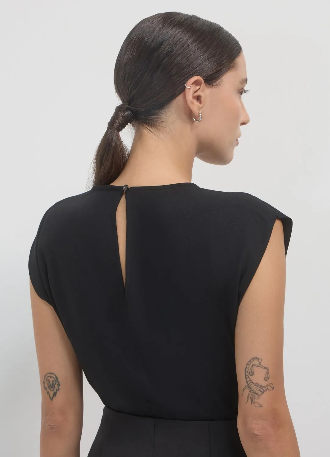 Calliope blouse plissée femme sans manches regular