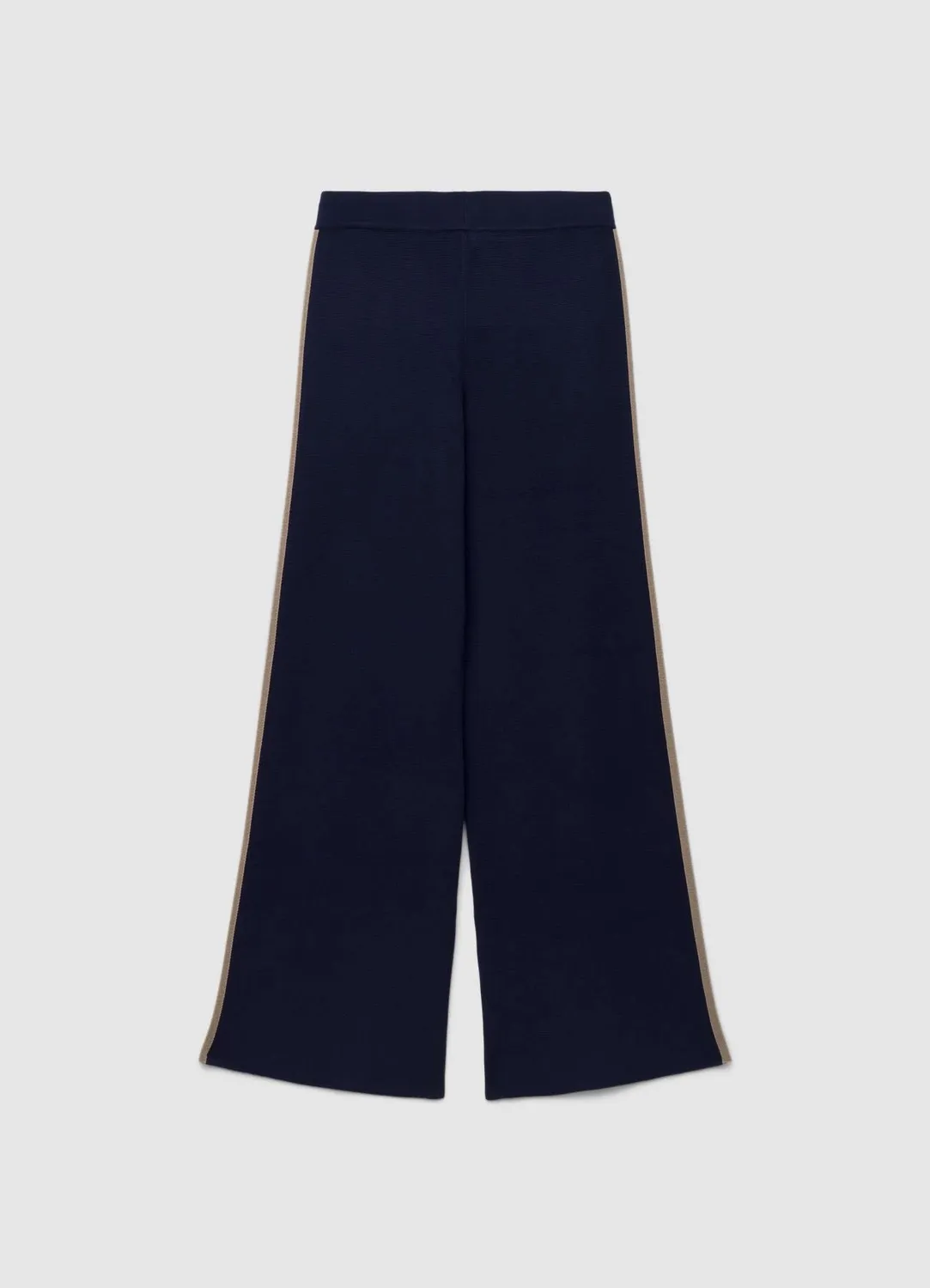Calliope pantalon palazzo maille profils femme uni
