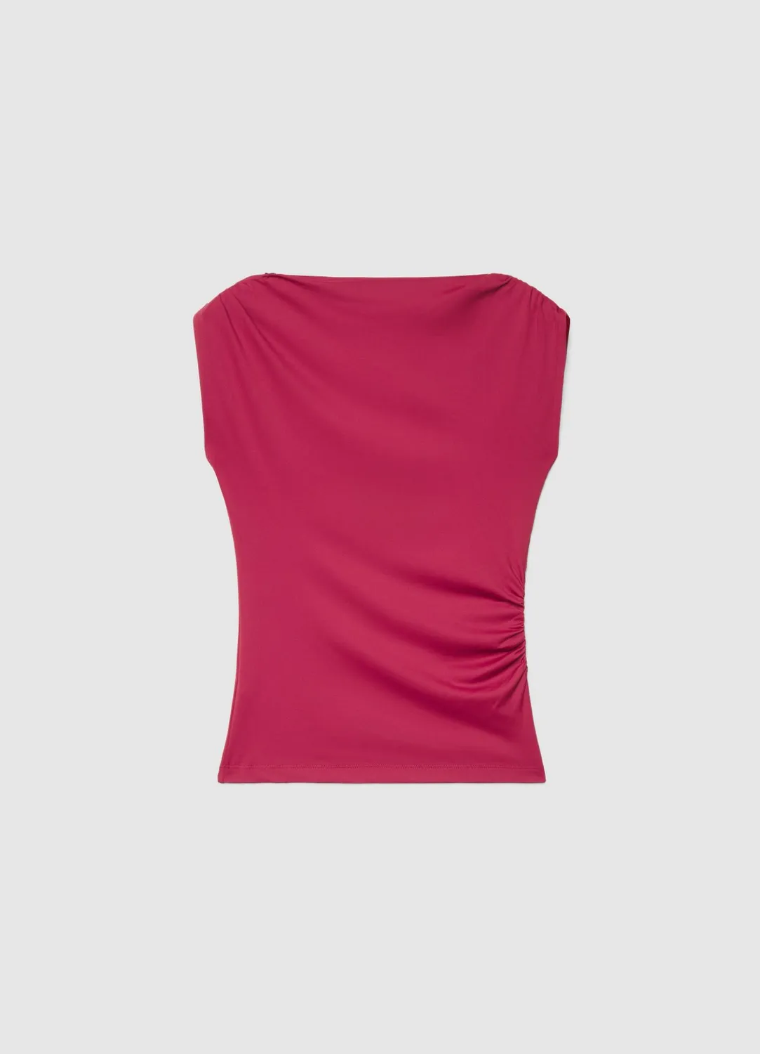 Calliope top asymétrique femme drapé à nœud