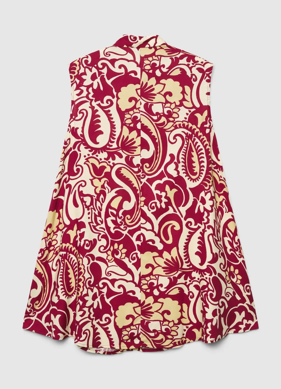 Calliope Blouse Sans Manches Feuilles Femme Chemisier