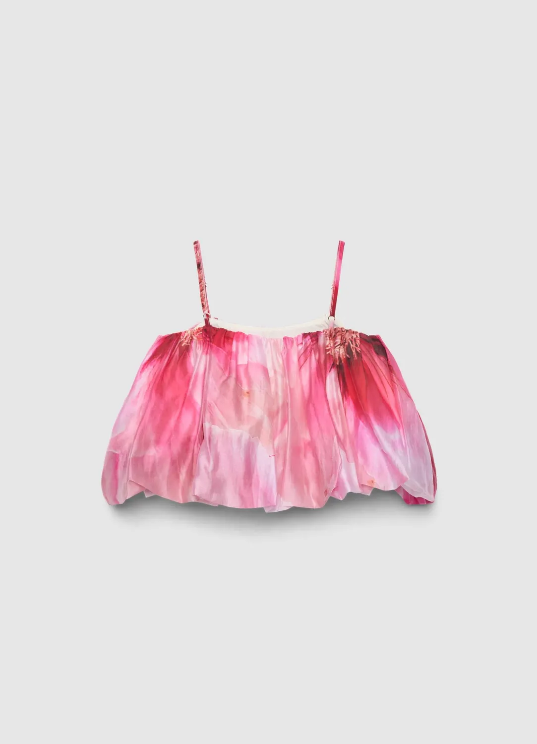 Calliope top ballon femme fleurs bretelles
