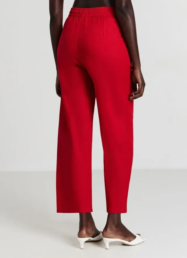 Calliope jogger femme lin uni à cordon