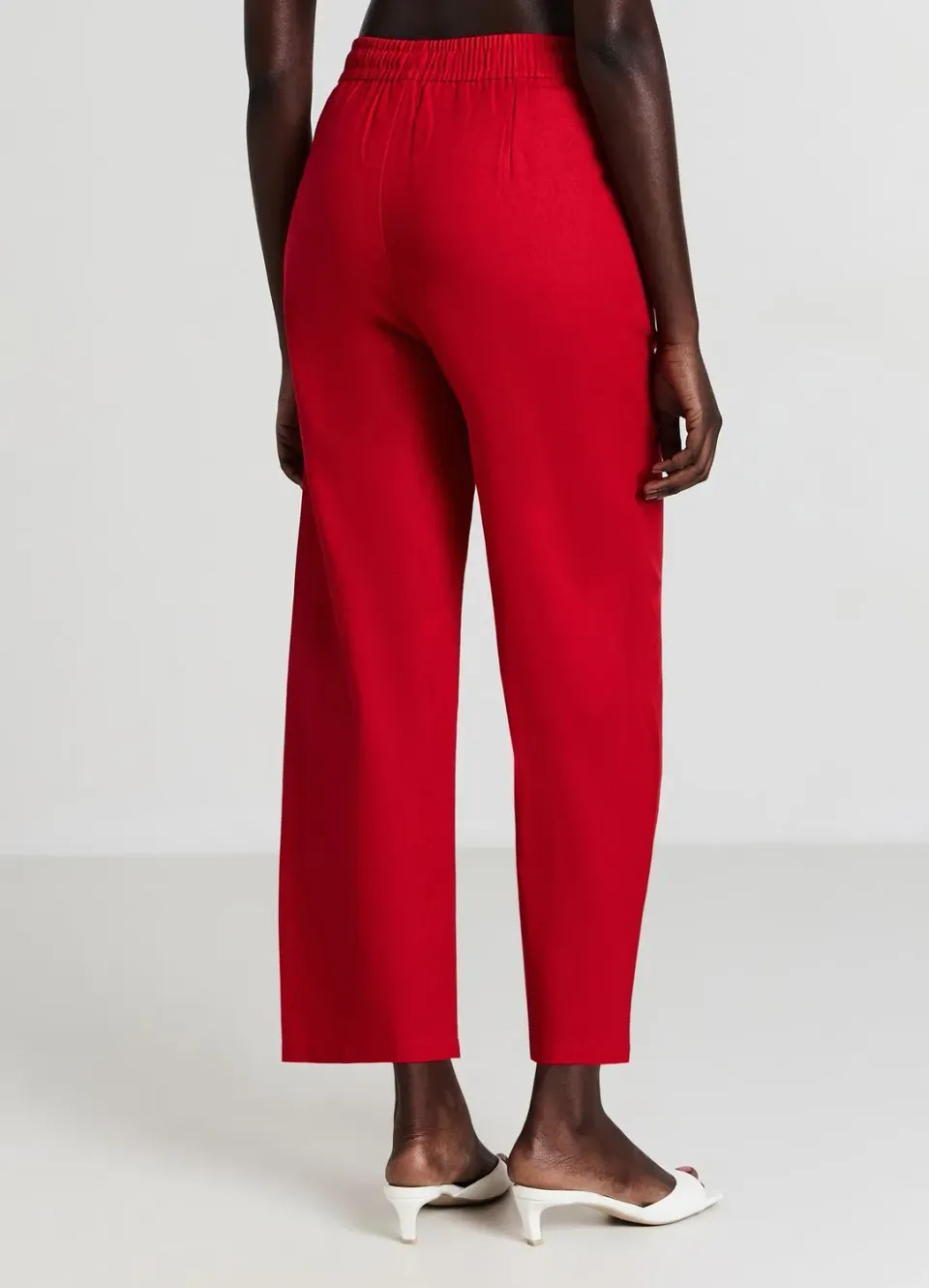 Calliope jogger femme lin uni à cordon