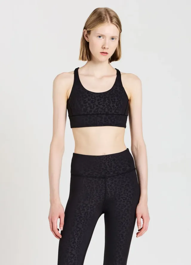 Calliope top sport femme dos croisé imprimé M