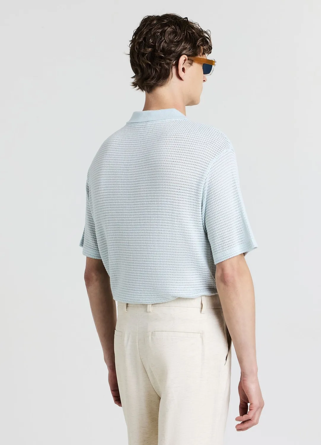 Calliope polo homme ajouré manches courtes