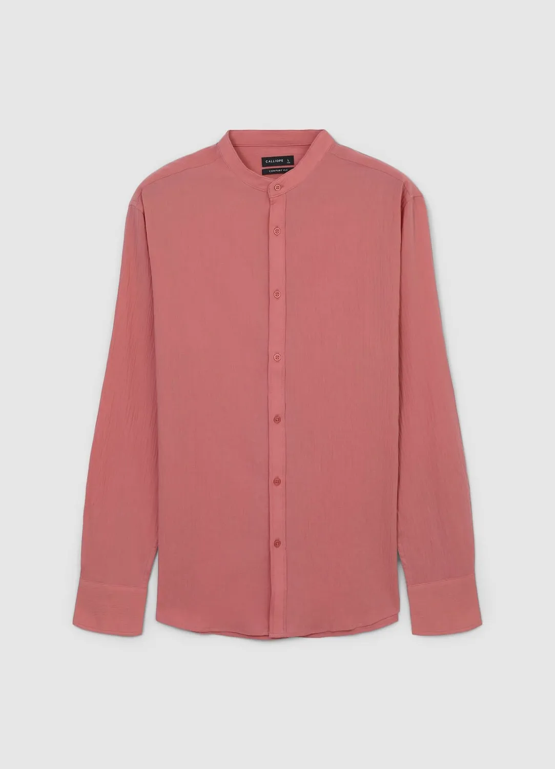 Calliope chemise homme col coréen coton