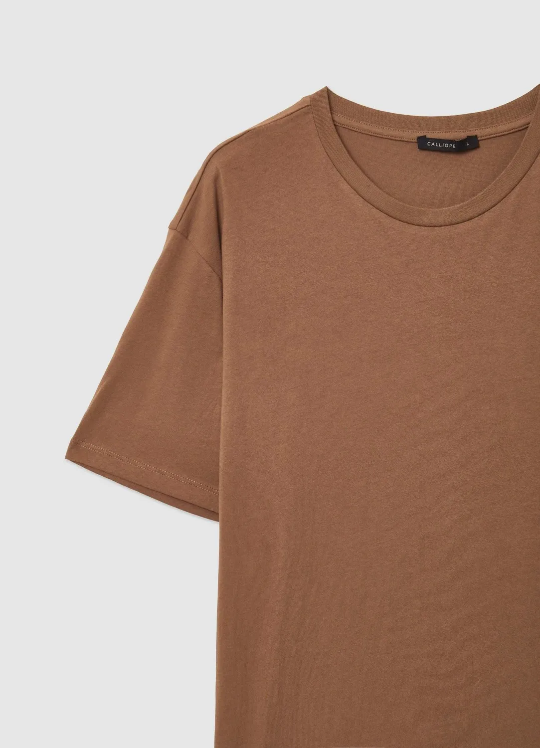 Calliope t-shirt uni homme coton col rond