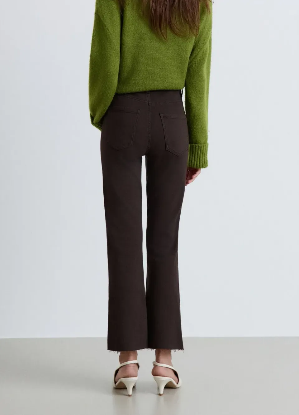 Calliope jean cropped flare femme taille moyenne