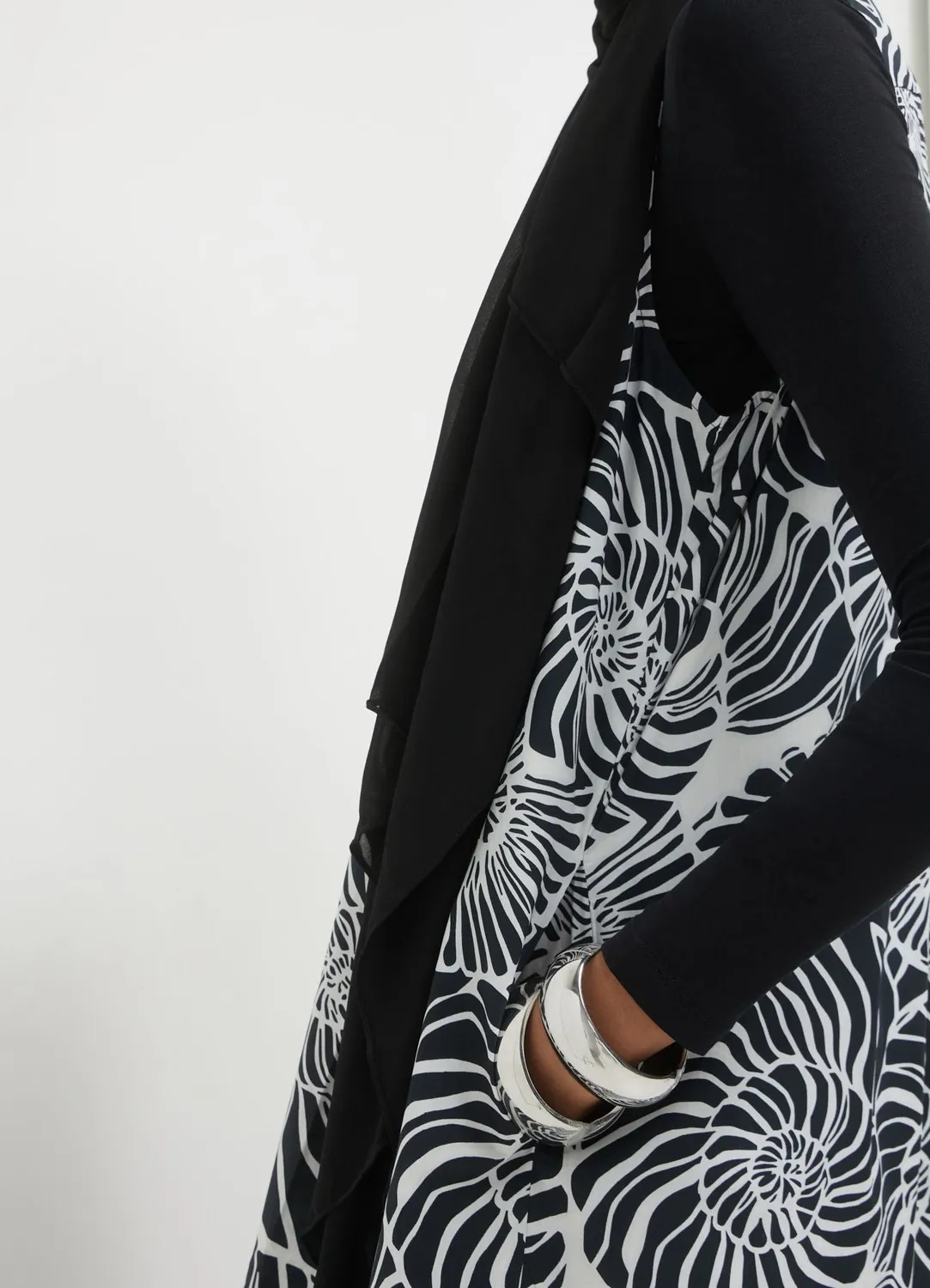 Calliope robe longue bicolore sans manches femme
