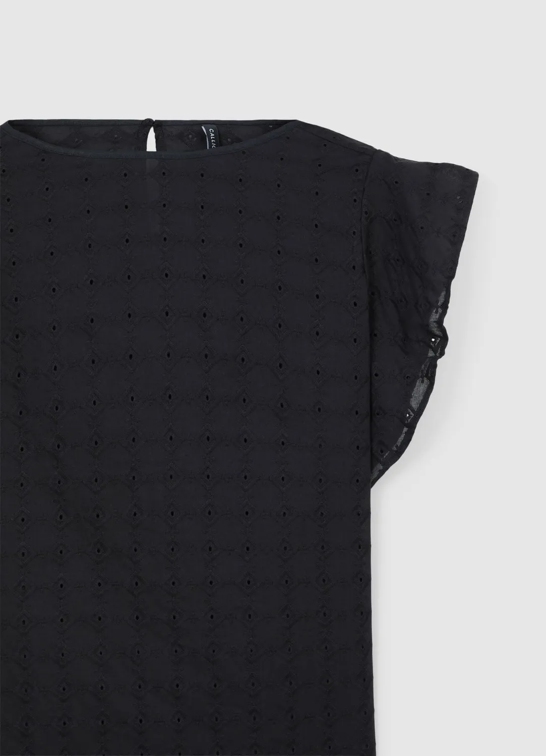 Calliope blouse sangallo femme ruchés manches courtes