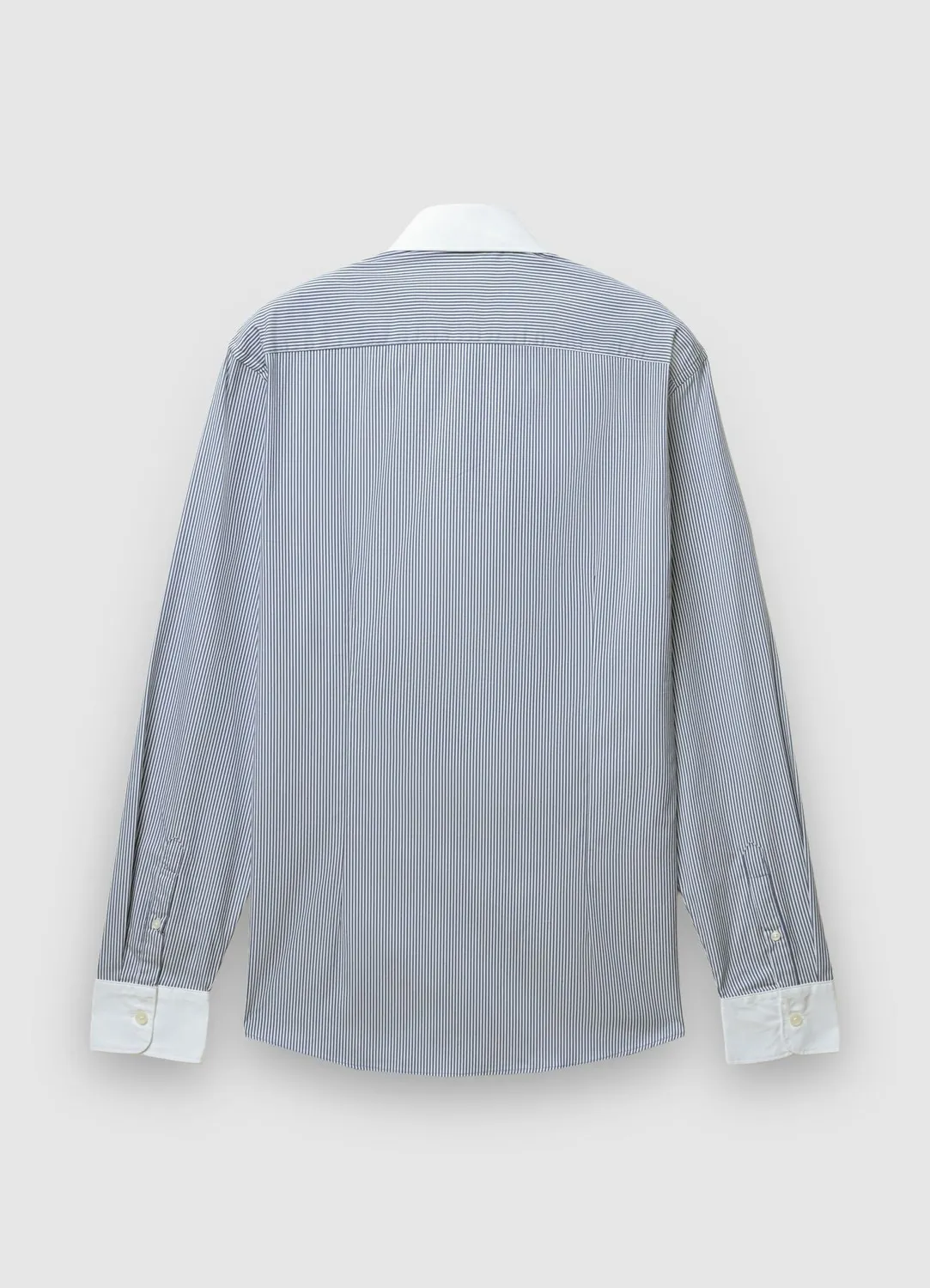 Calliope Chemise homme slim rayures col contrasté coton