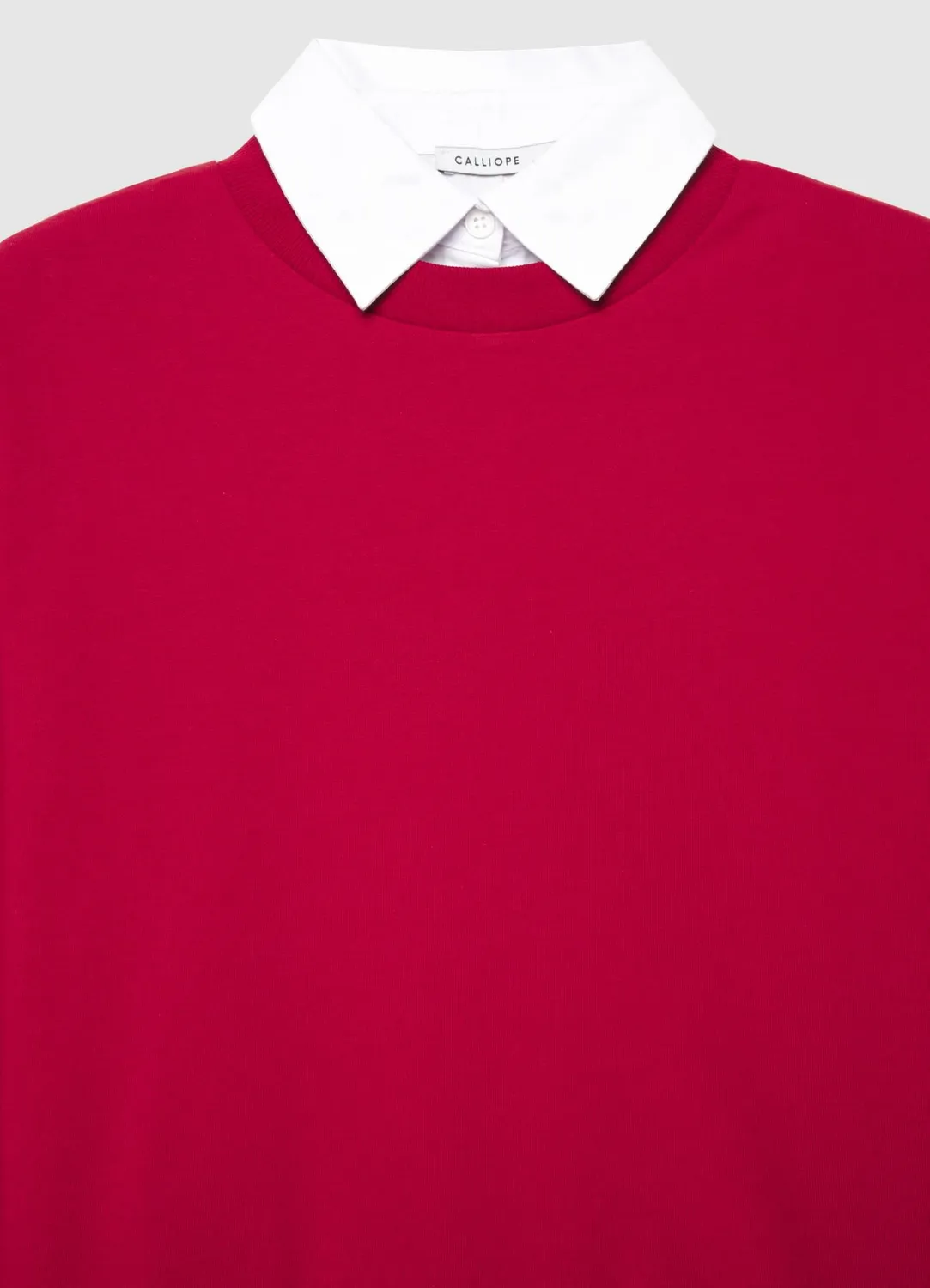 Calliope Sweat femme col chemise uni