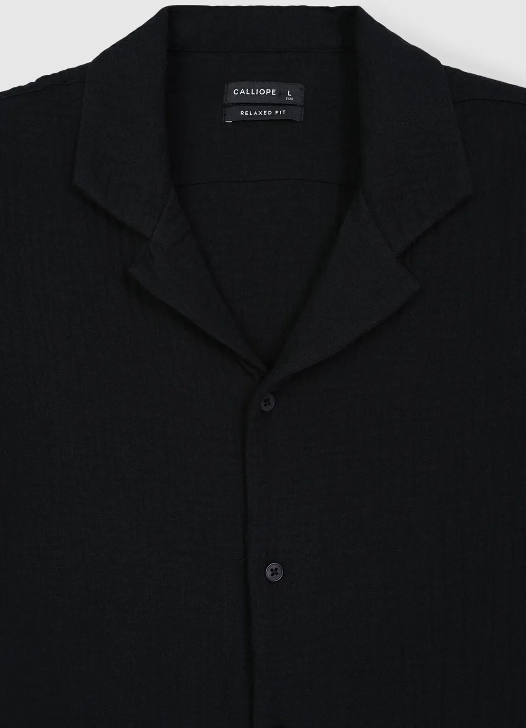 Calliope Chemise bowling coton gaufré homme
