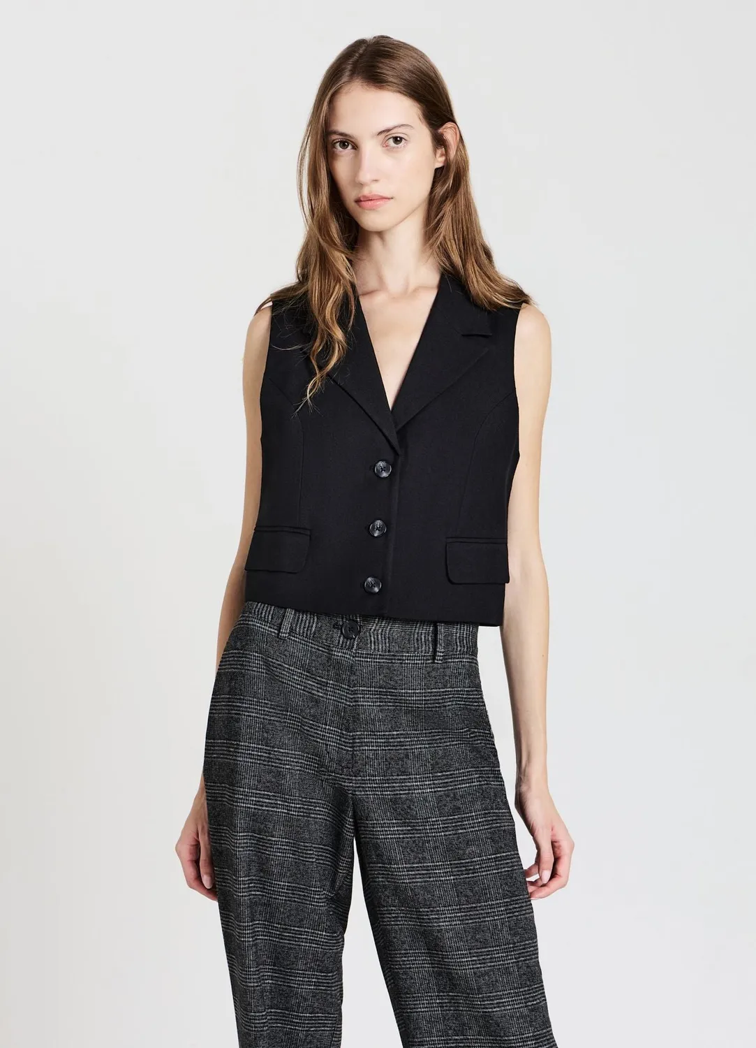 Calliope gilet revers femme 3 boutons business