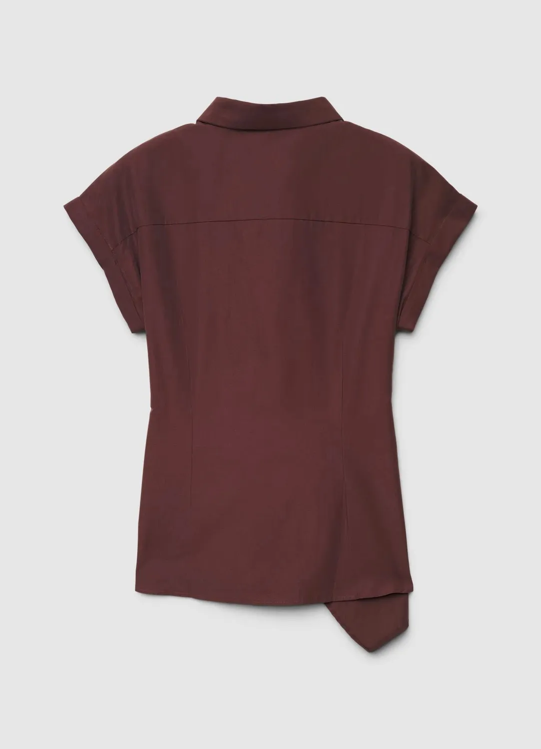 Calliope chemise femme nœud côté manches courtes