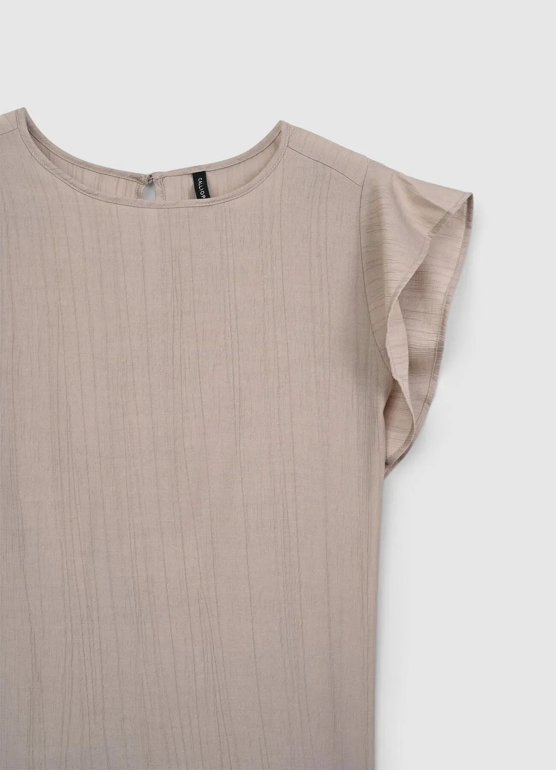 Calliope blouse femme volants manches courtes M