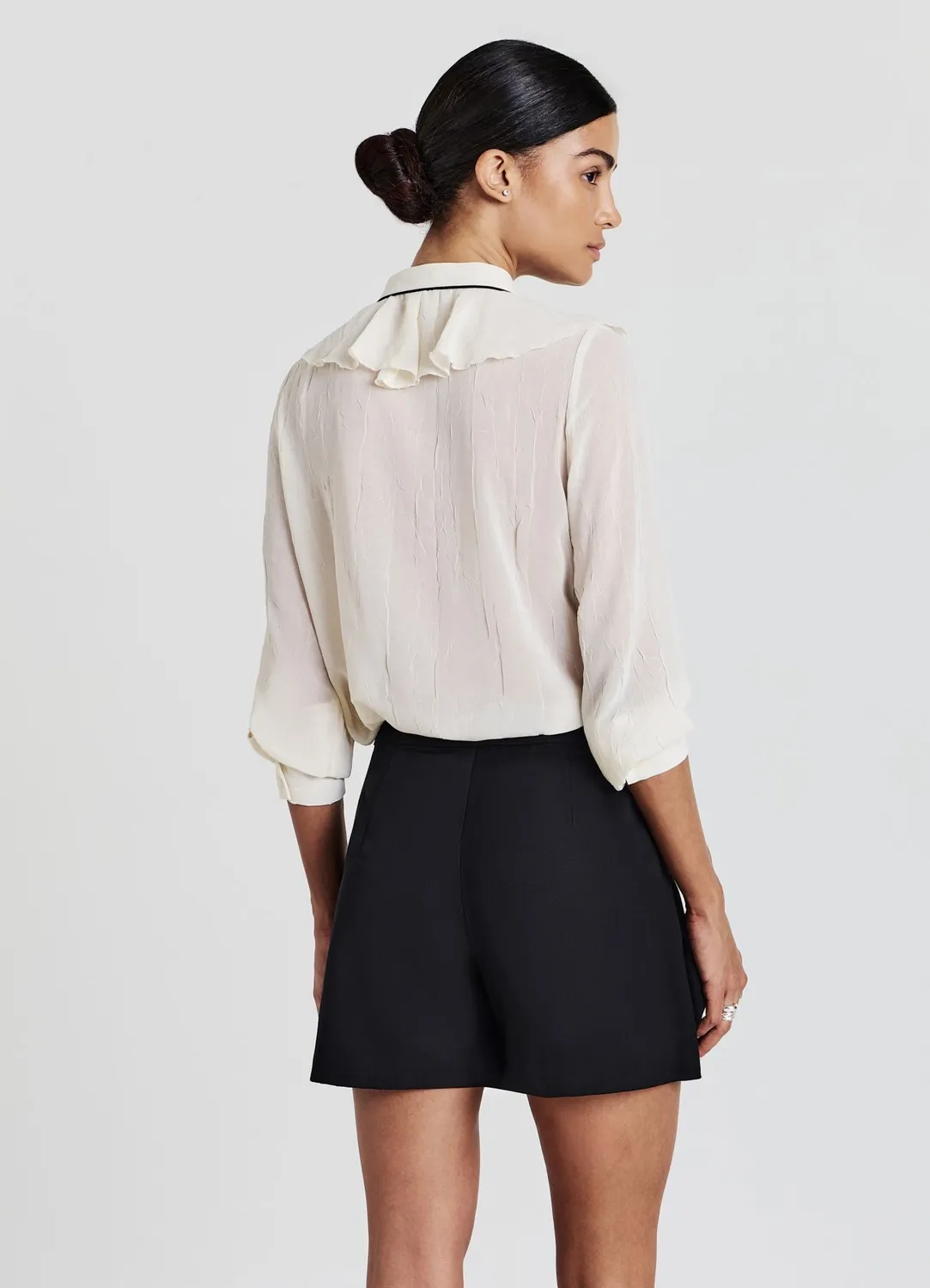 Calliope blouse rouches femme manches longues