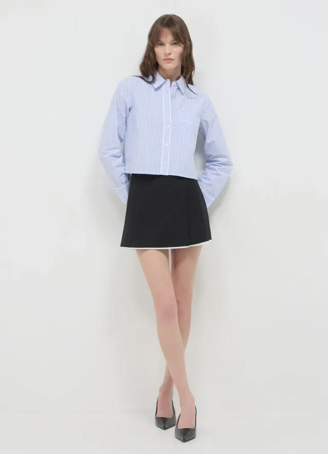 Calliope chemise femme rayée poche regular