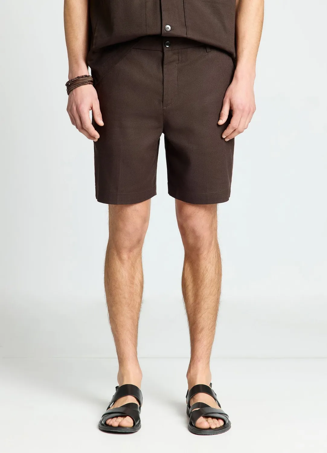 Calliope Bermuda homme uni mélange lin