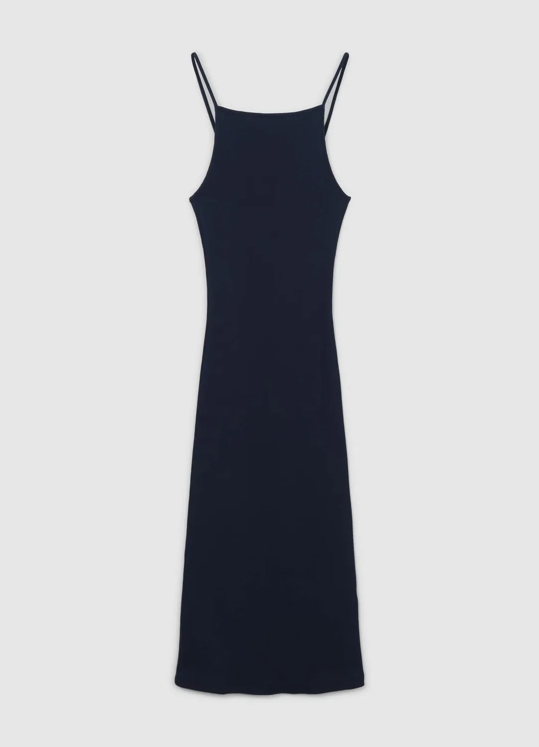 Calliope robe longue femme côtelée bretelles