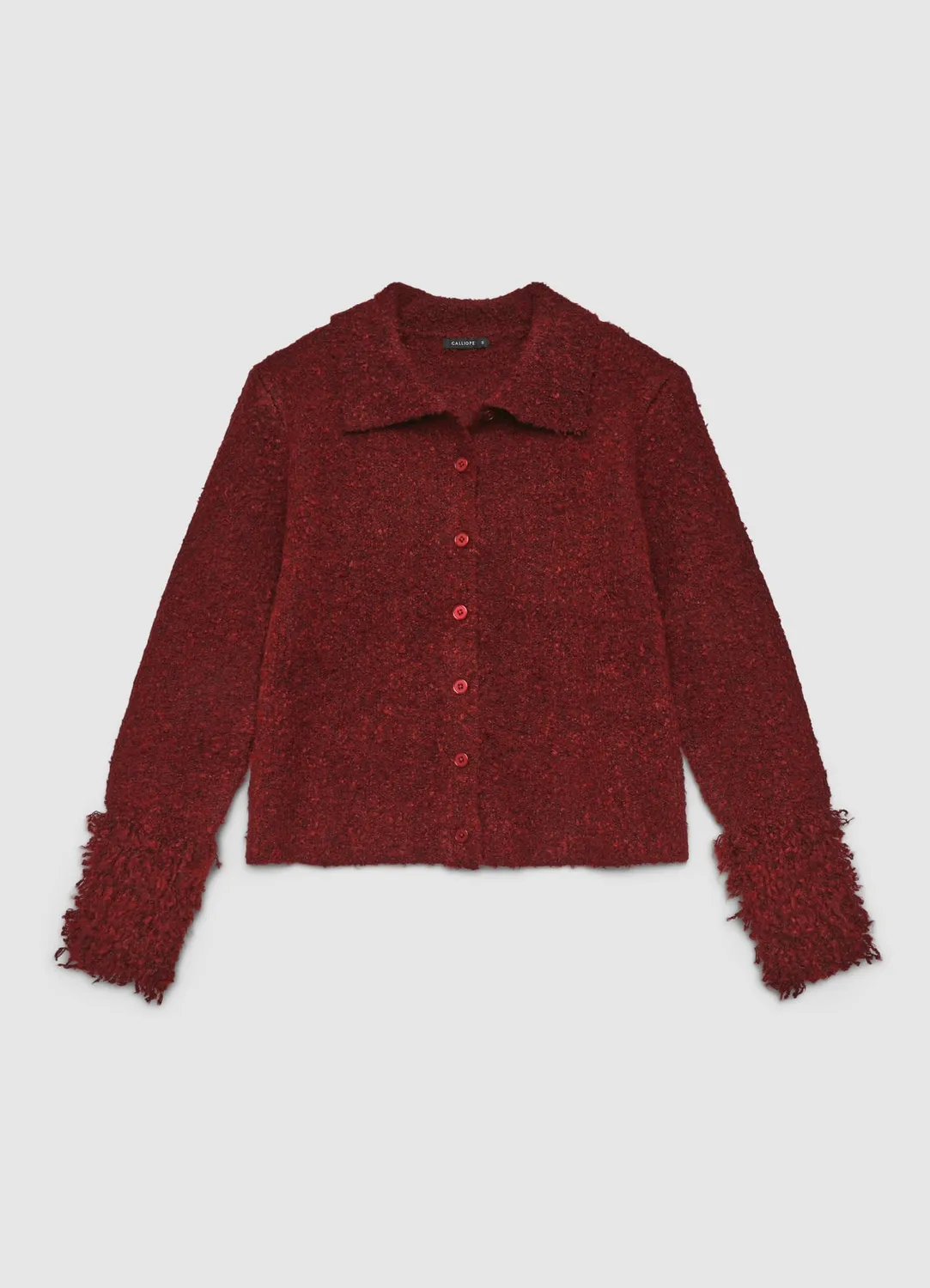 Calliope cardigan bouclé gilet femme boutons