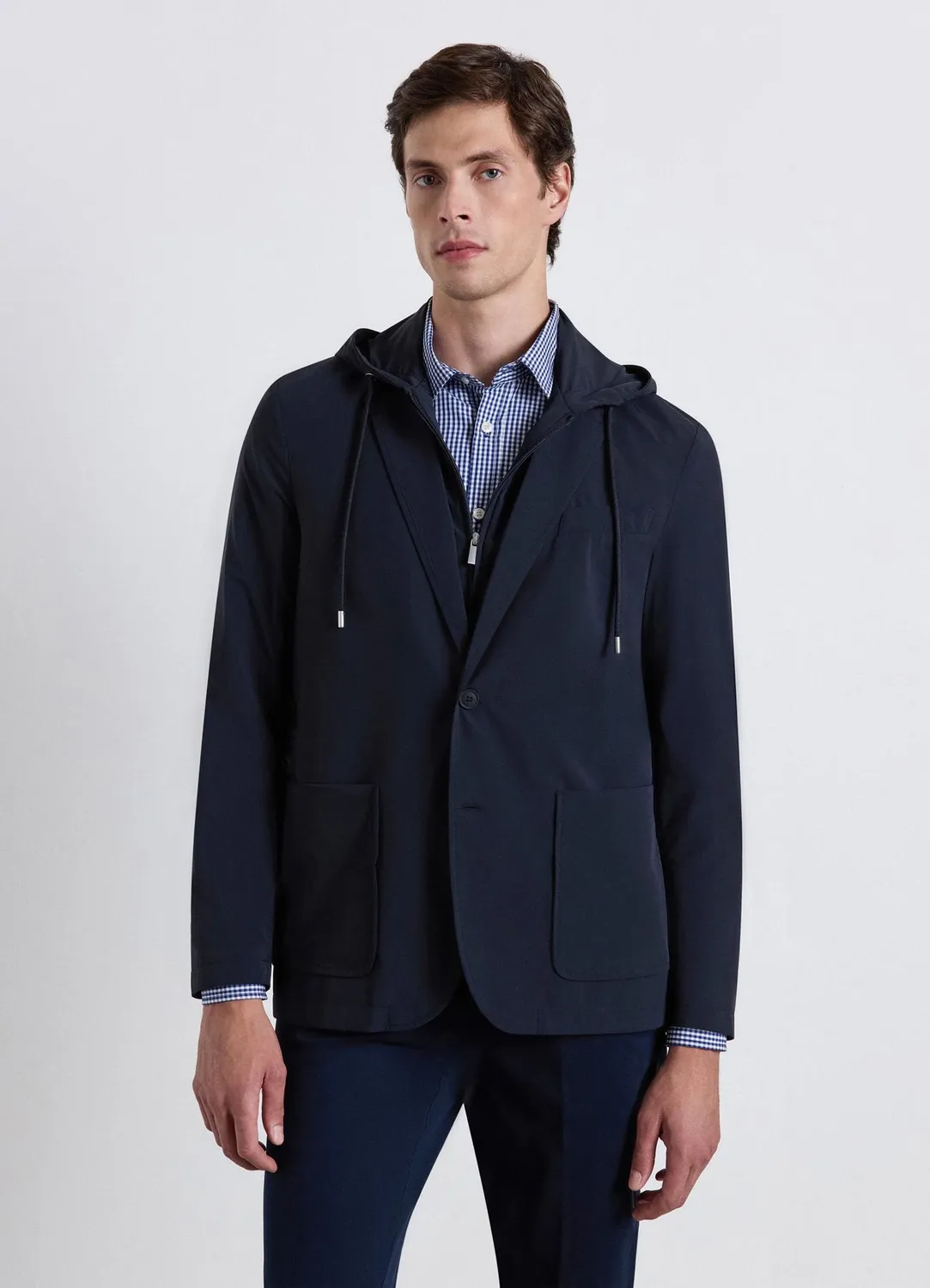 Calliope veste homme capuche boutonnée poches