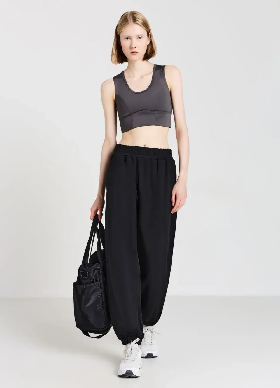 Calliope jogger coton pantalon femme taille elastique