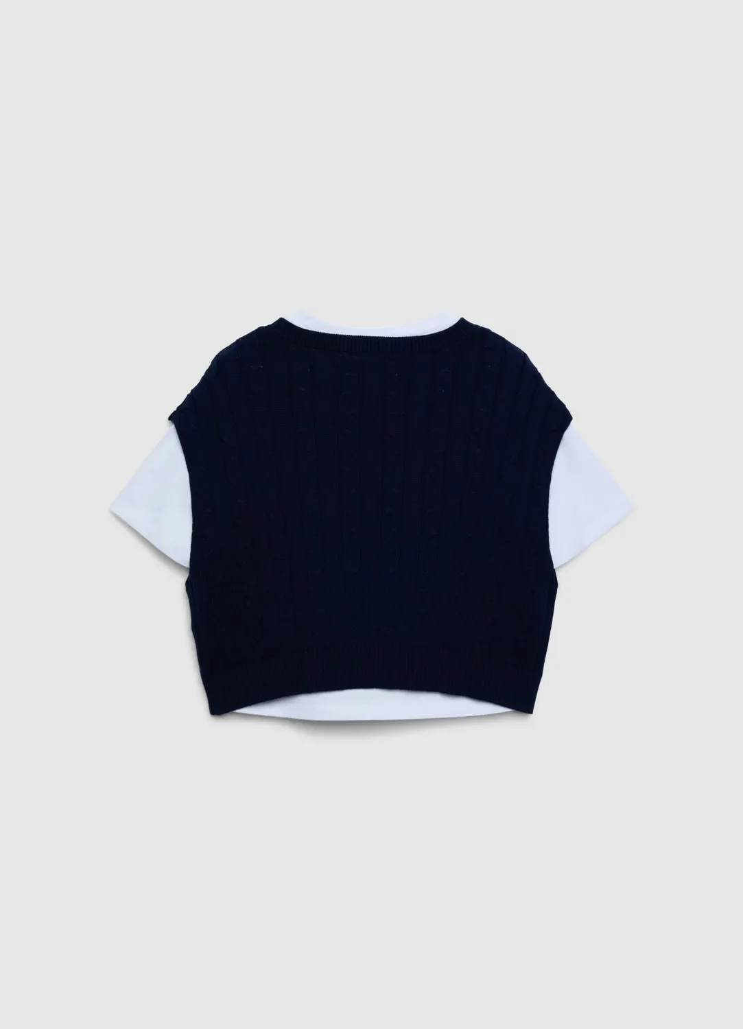 Calliope t-shirt gilet tressé femme uni