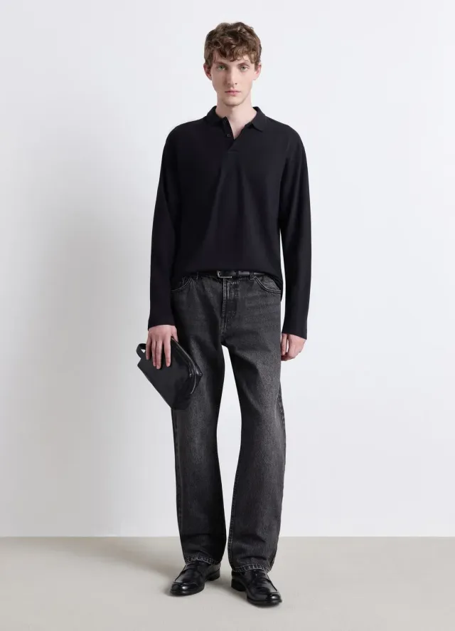 Calliope Polo Coton Piqué homme manches longues