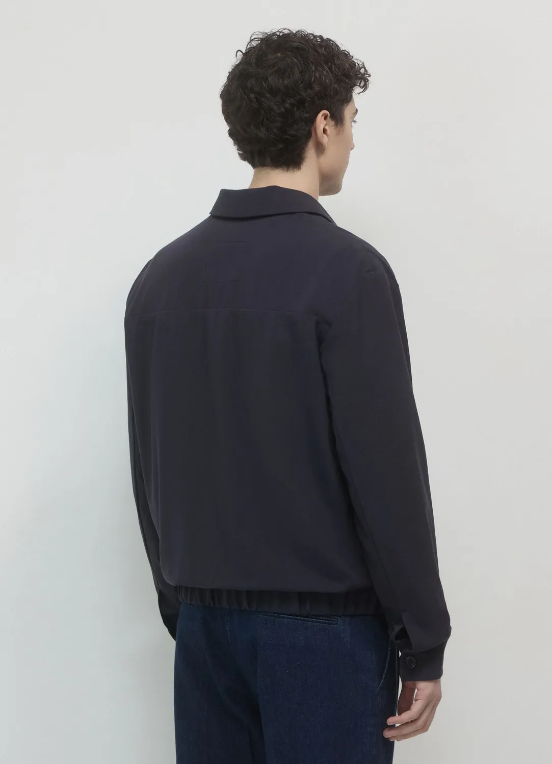 Calliope Bomber col chemise homme veste unie