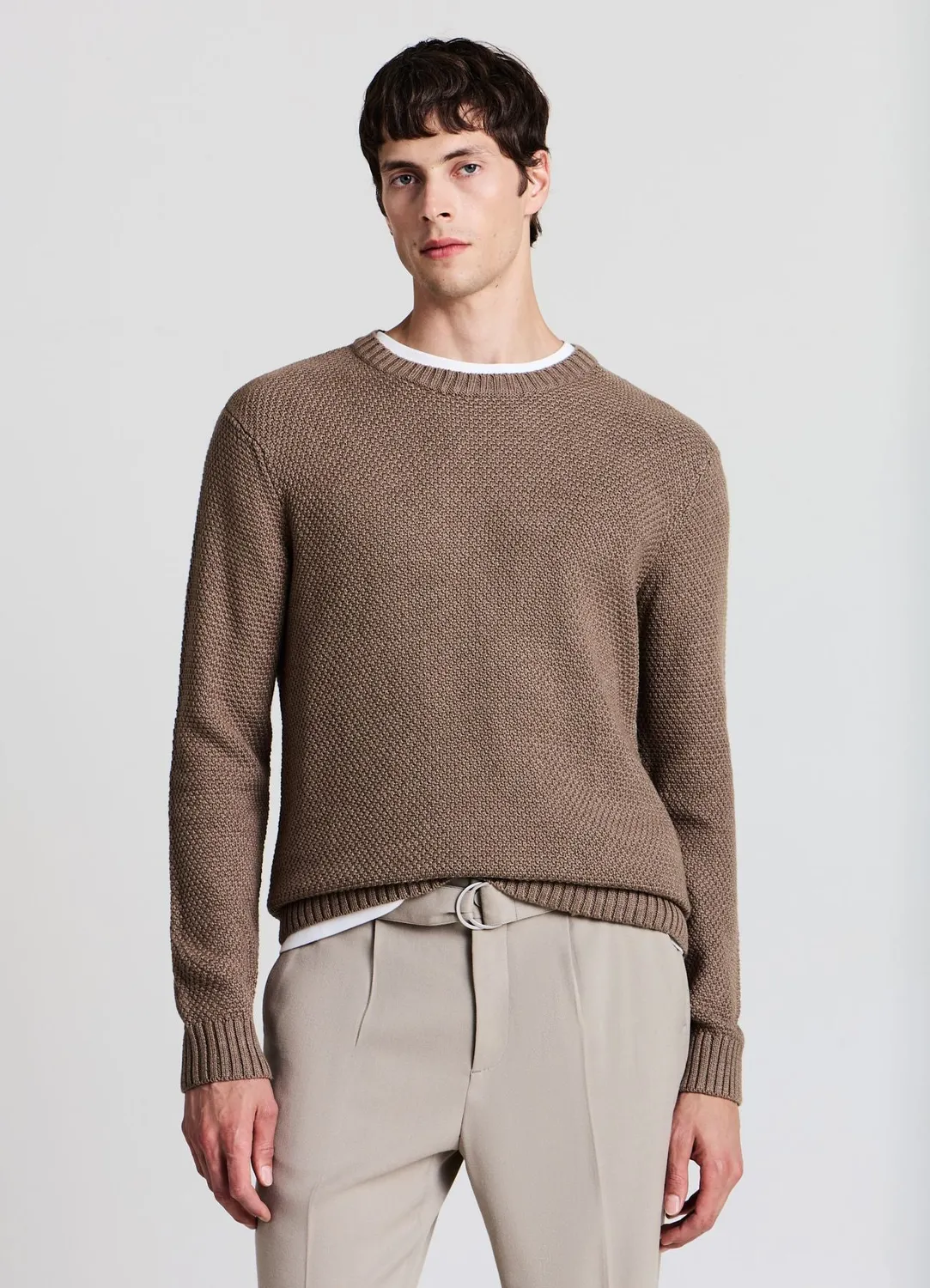 Calliope pull col rond homme maille casual