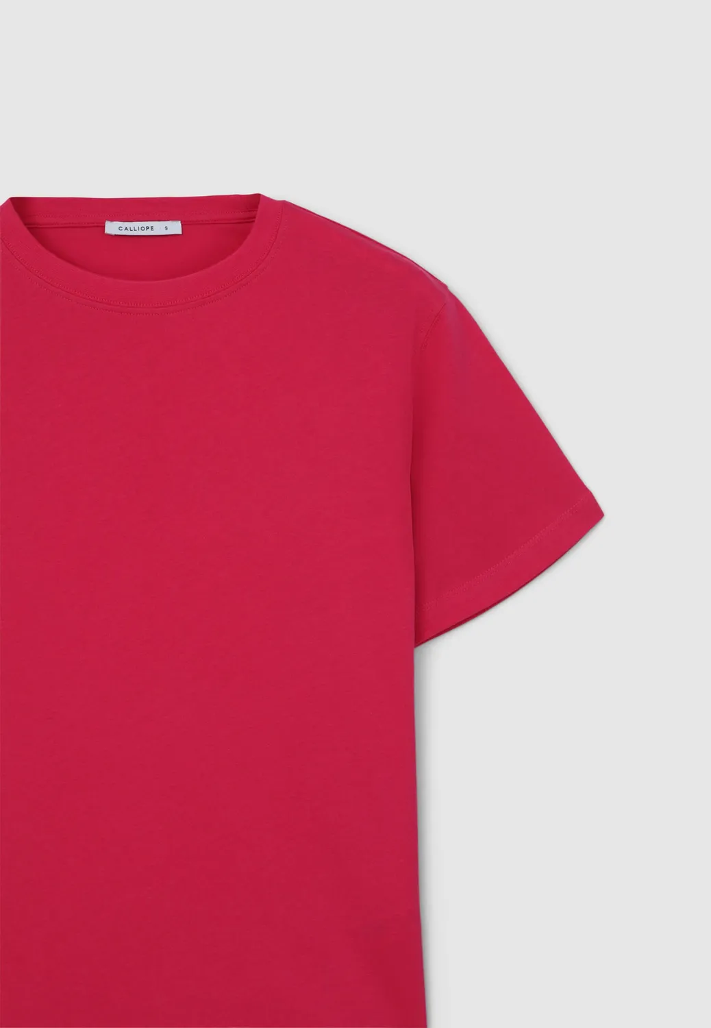 Calliope t-shirt col rond femme coton uni regular