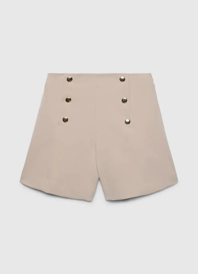Calliope short tailleur femme boutons marinière
