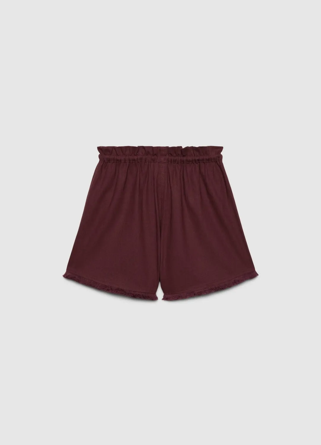 Calliope lin short femme taille haute franges