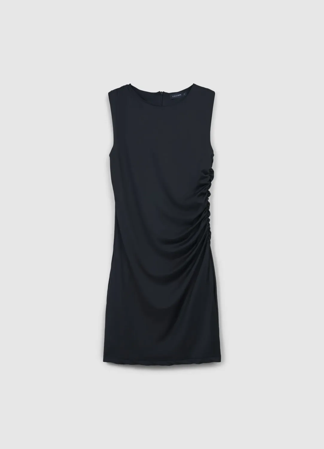Calliope Atelier robe courte froncée sans manches