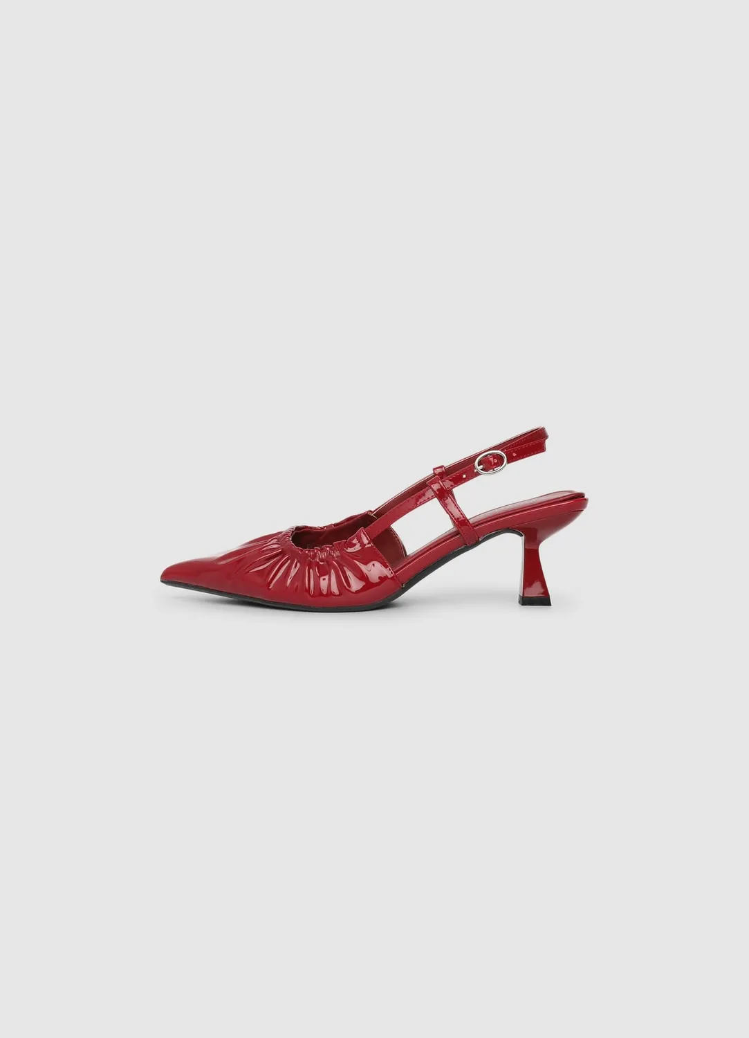 Calliope escarpins slingback froncés femme talon 6 cm