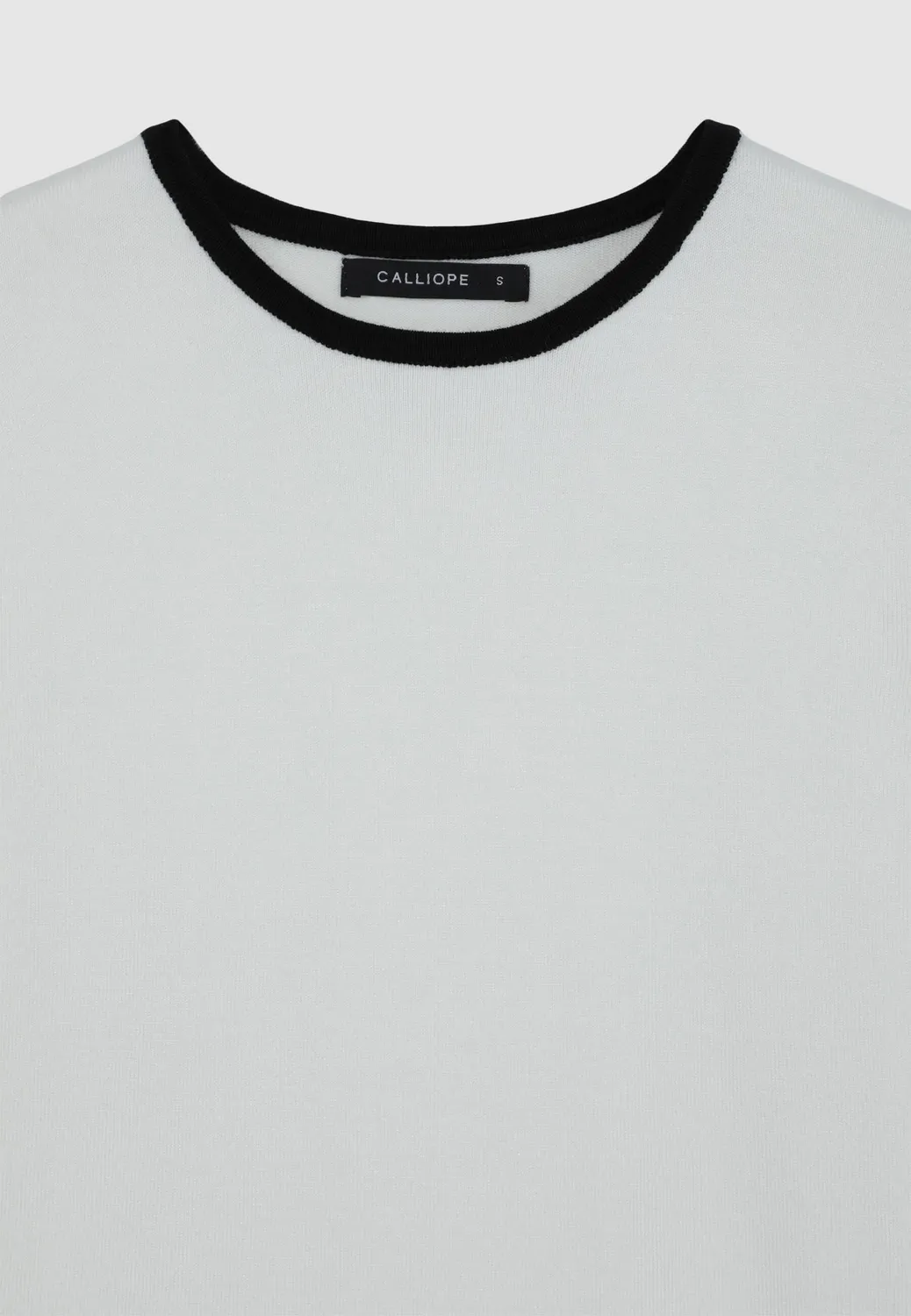 Calliope t-shirt femme col rond finitions contraste