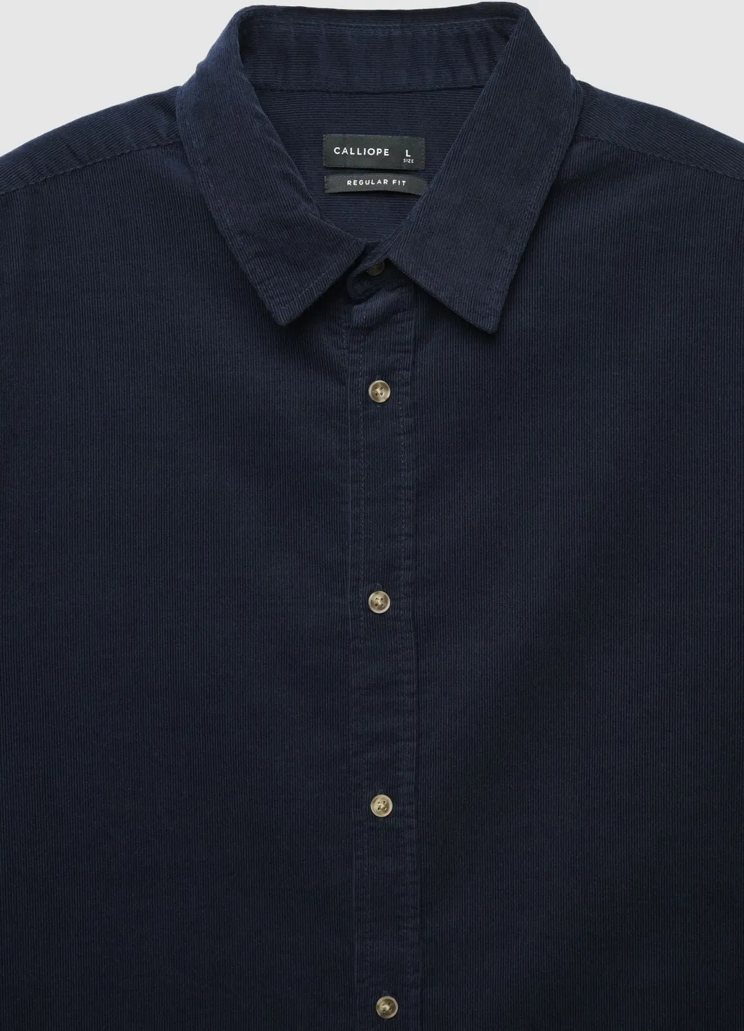 Calliope chemise velours homme coton regular