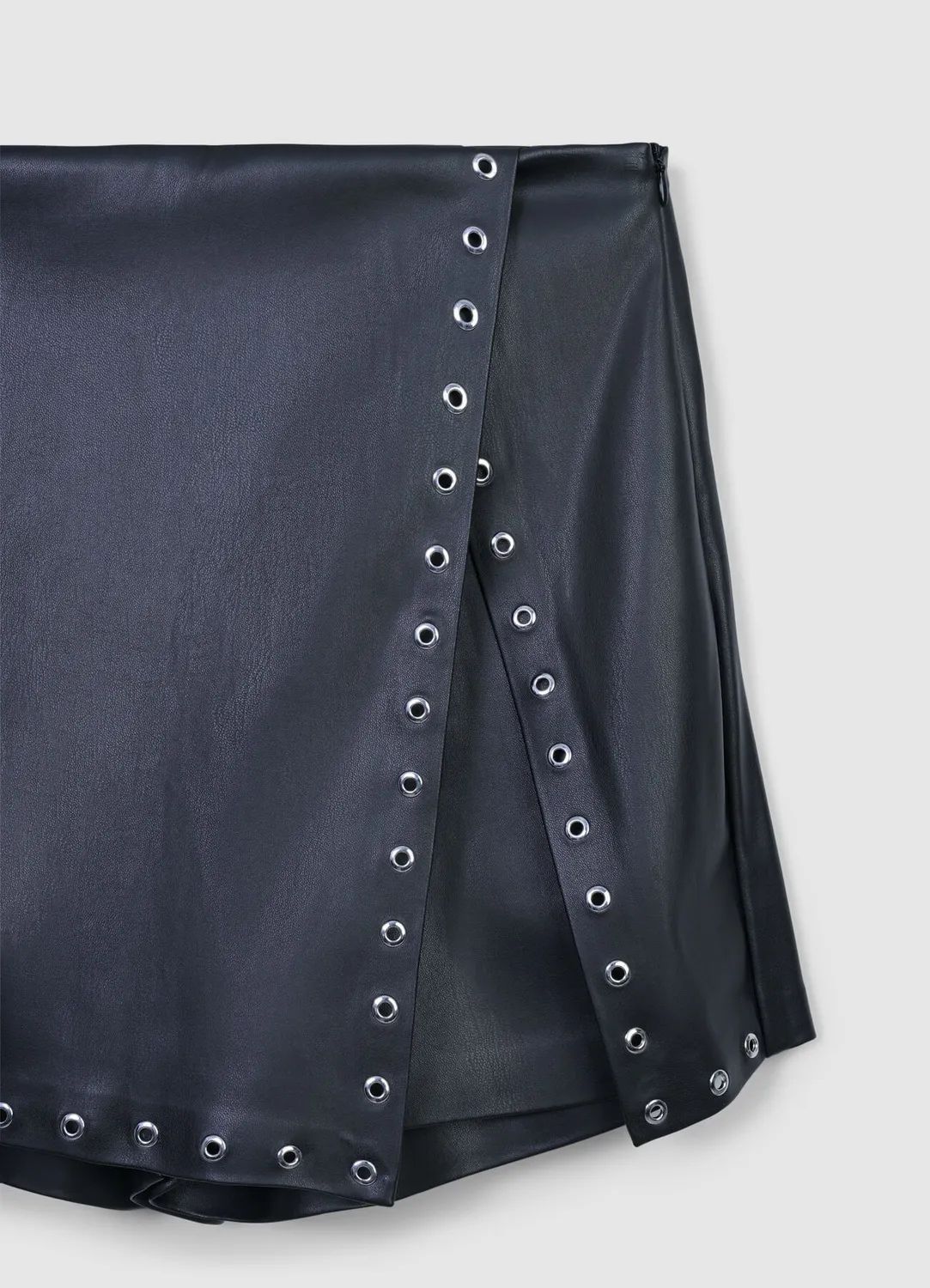 Calliope jupe-pantalon simili cuir cloutée femme
