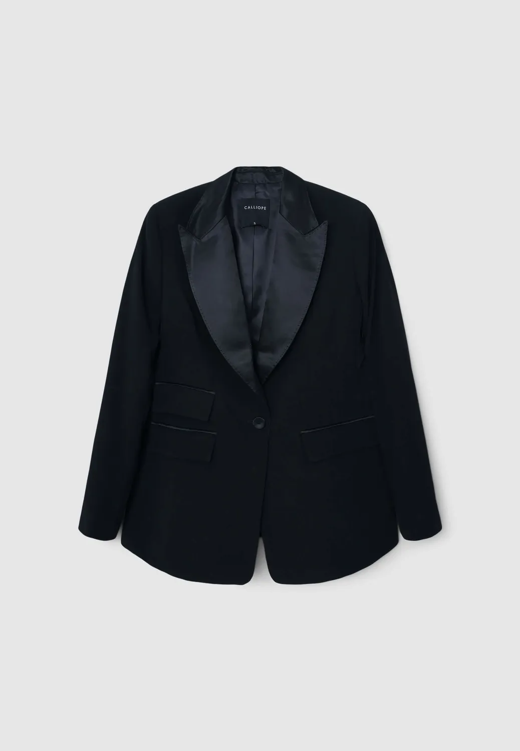 Calliope Veste Slim Revers Satiné Veste Femme