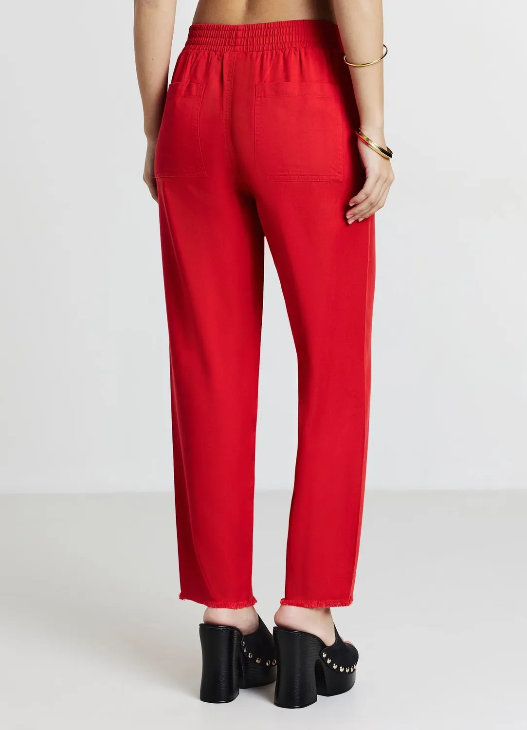 Calliope jogger femme uni élastiqué poches latérales
