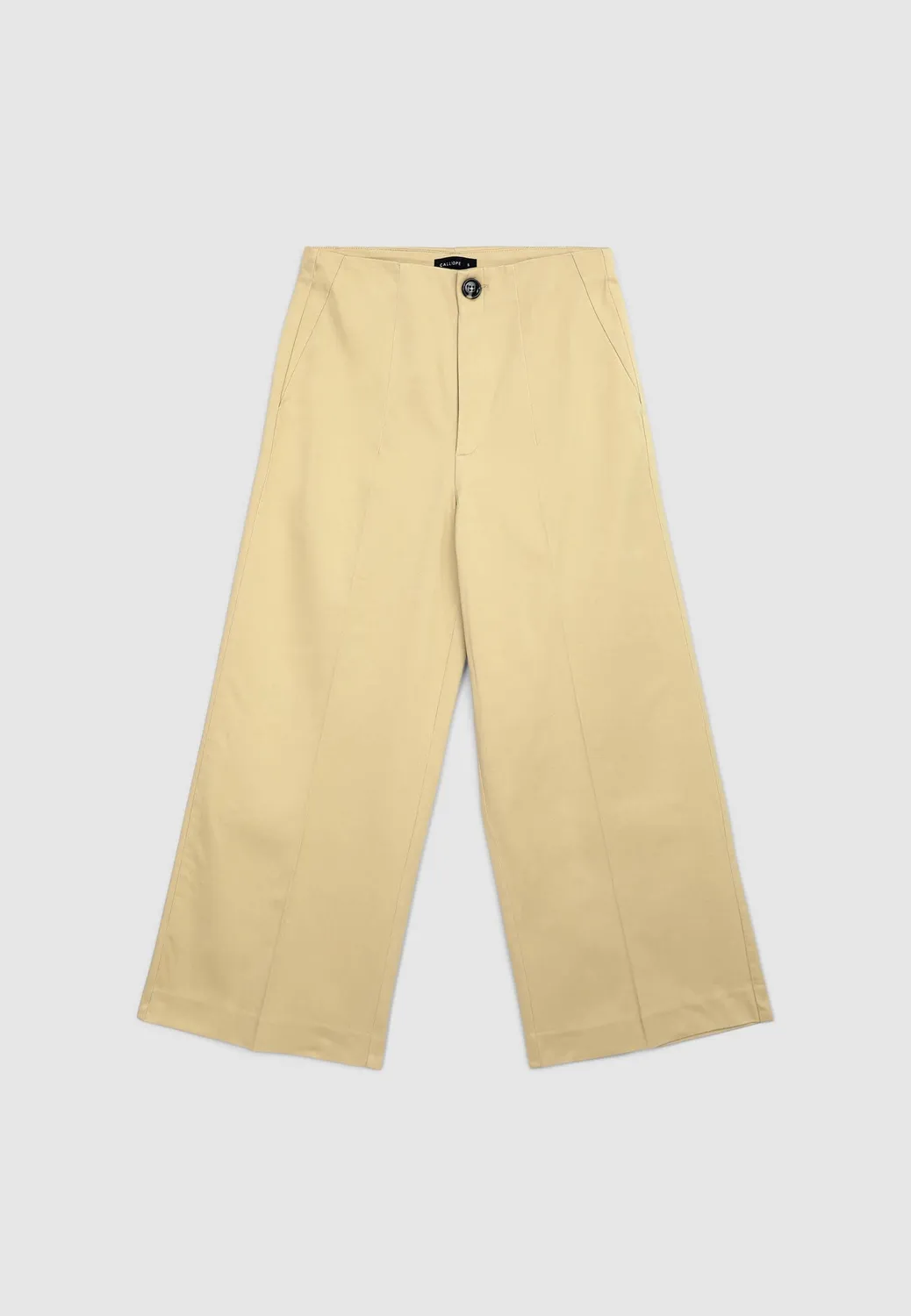 Calliope Pantalon culotte femme coton uni regular