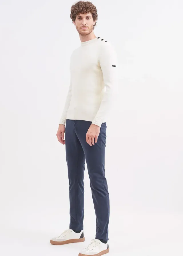 Saint James Voile Hiver pantalon chino Amiral coton stretch