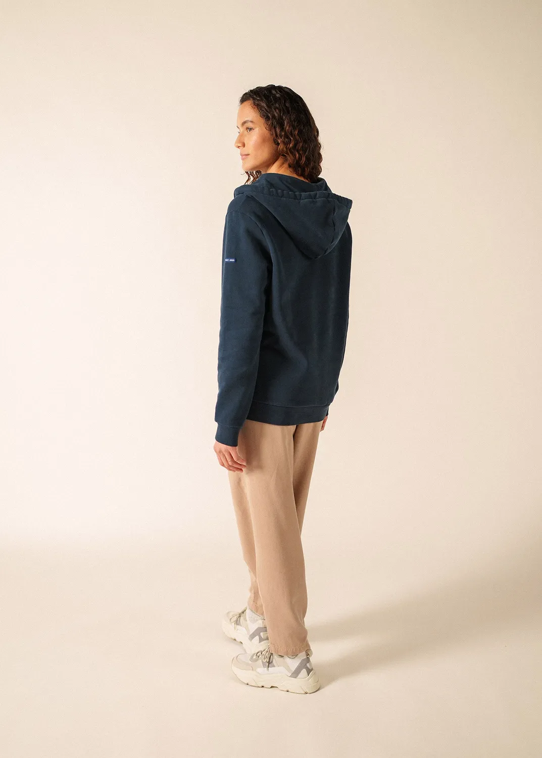 Saint James Adeline sweat amiral molleton coton