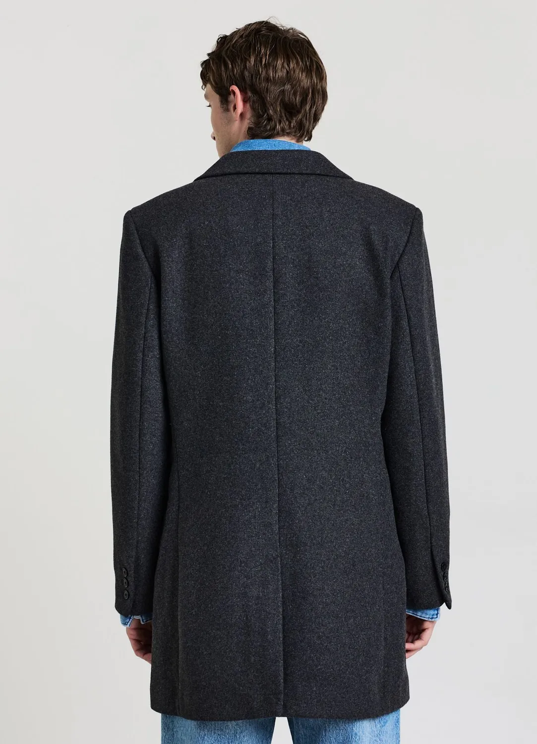 Calliope manteau homme uni monopetto 3 boutons