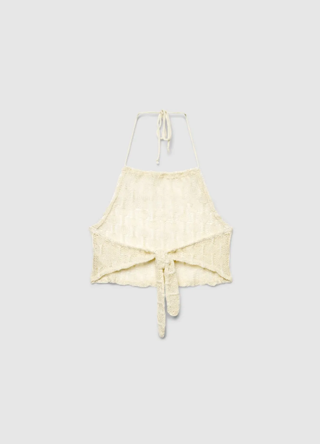 Calliope Top Halter Macramé Ajouré Femme